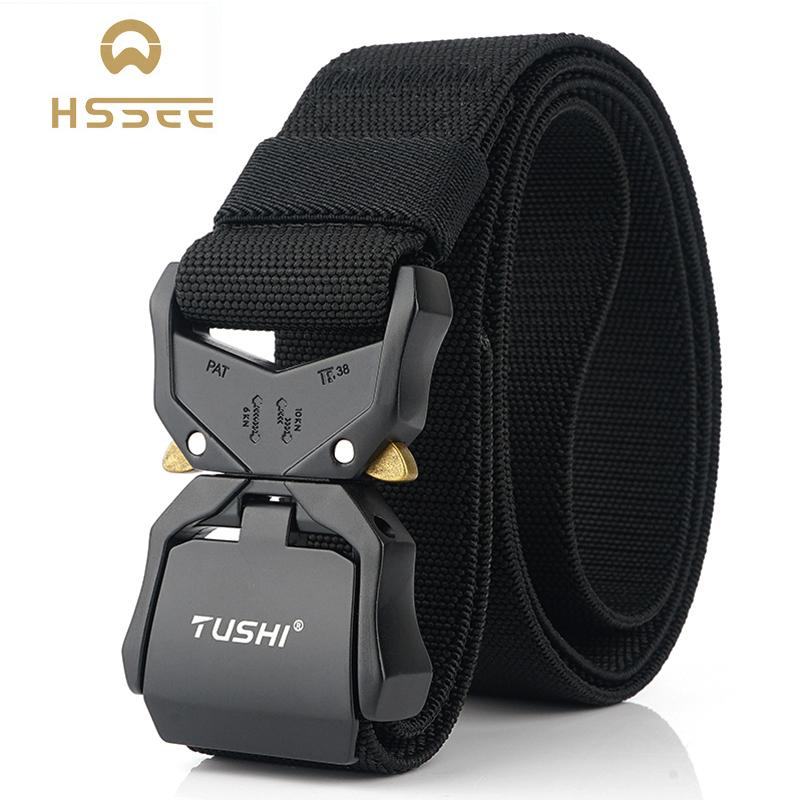 HSSEE 2020 New Elastic Belt Official Genuine Hard Metal Quick Release Buckle Men's Tactical Belt Men's Accessories Dropshipping, Blue
HSSEE 2020 New Elastic Belt Official Genuine Hard Metal Quick Release Buckle Men's Tactical Belt Men's Accessories Dropshipping, Blue