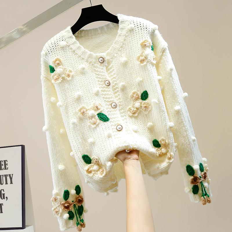 Three-dimensional Flower Single-Breasted Thick Knitted Sweater Woman Knit Cardigan Coat Women Pink Sweaters Winter Cardigans Top
Three-dimensional Flower Single-Breasted Thick Knitted Sweater Woman Knit Cardigan Coat Women Pink Sweaters Winter Cardigans Top
