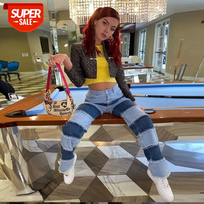 Pockets Patchwork High Waist Jeans Women Streetwear Straight Jean Femme Blue Cargo Pants Women fashion streetwear jeans #7i7M, Black;white
Pockets Patchwork High Waist Jeans Women Streetwear Straight Jean Femme Blue Cargo Pants Women fashion streetwear jeans #7i7M, Black;white