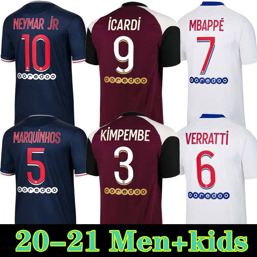 20 21 #7 MBAPPE Paris Soccer Jersey 2020 Third away white 2021 Paris #10 NEYMAR JR soccer shirt VERRATTI Football uniforms Men + kids kit, Black;yellow
20 21 #7 MBAPPE Paris Soccer Jersey 2020 Third away white 2021 Paris #10 NEYMAR JR soccer shirt VERRATTI Football uniforms Men + kids kit, Black;yellow