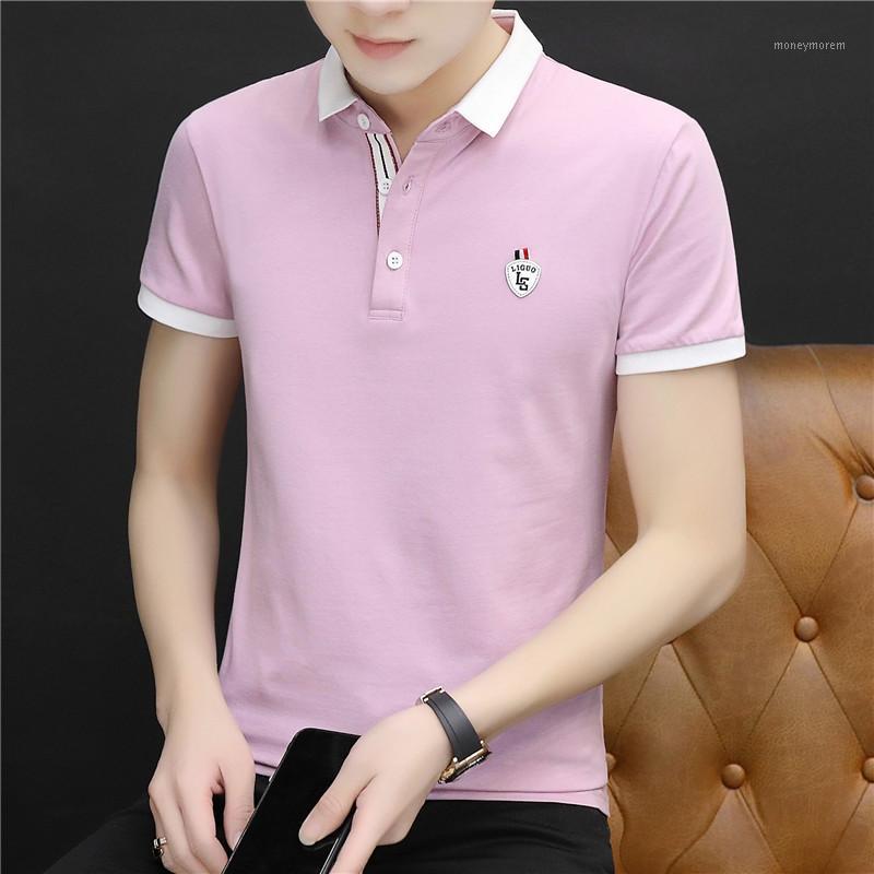 2020 Summer Lapel Men's Short-Sleeved T-shirt Led Hong Kong Style Shirt Popular Brand Slim Half Sleeve mens1
2020 Summer Lapel Men's Short-Sleeved T-shirt Led Hong Kong Style Shirt Popular Brand Slim Half Sleeve mens1