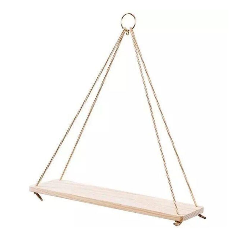 1pc Wood Hanging Rope Swing Floating Shelves Flower Pot Storage Rack Home Wall
1pc Wood Hanging Rope Swing Floating Shelves Flower Pot Storage Rack Home Wall