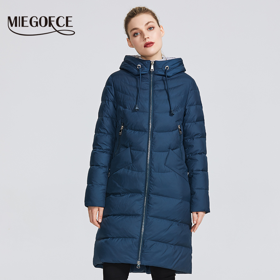 MIEGOFCE New Winter Women's Jacket Coat Simple Women Parkas Warm Winter Women's Coat HighQuality BiologicalDown Parkas 200928