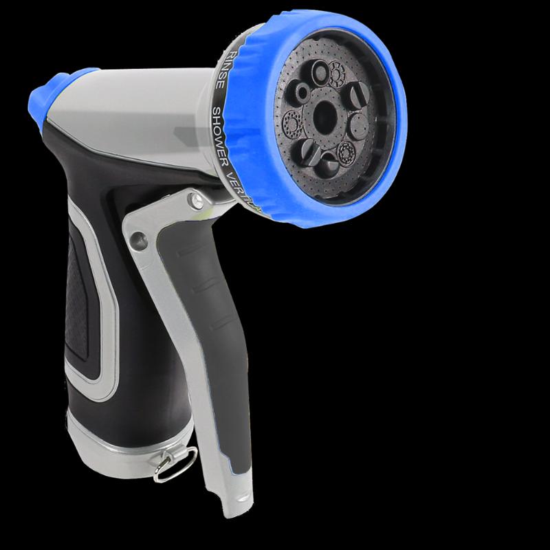 Garden metal nozzle spray gun: 9 adjustable modes of multifunctional water gun non-slip design, European version
Garden metal nozzle spray gun: 9 adjustable modes of multifunctional water gun non-slip design, European version