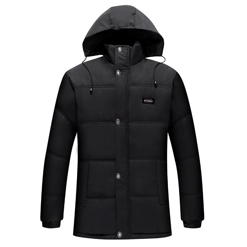 Fashion Hooded Winter Coat Men light Warm Cotton Mens Spring Winter Jacket Father's Gift Parka T200117