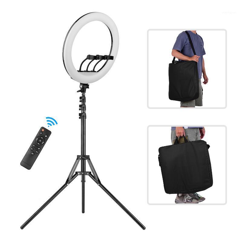 18 Inch LED Ring Light Photography Lamp Set Stepless Dimmable 2700K-6500K with Tripod Stand 3pcs Phone Holders Remote Control1
18 Inch LED Ring Light Photography Lamp Set Stepless Dimmable 2700K-6500K with Tripod Stand 3pcs Phone Holders Remote Control1