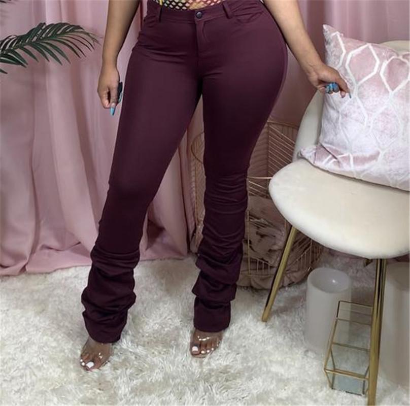 High Waist Jeans Women Stacked Jeans leggings Stretch Casual Draped cargo Pants Overall Trousers Nightclub Wholesale Dropshpping