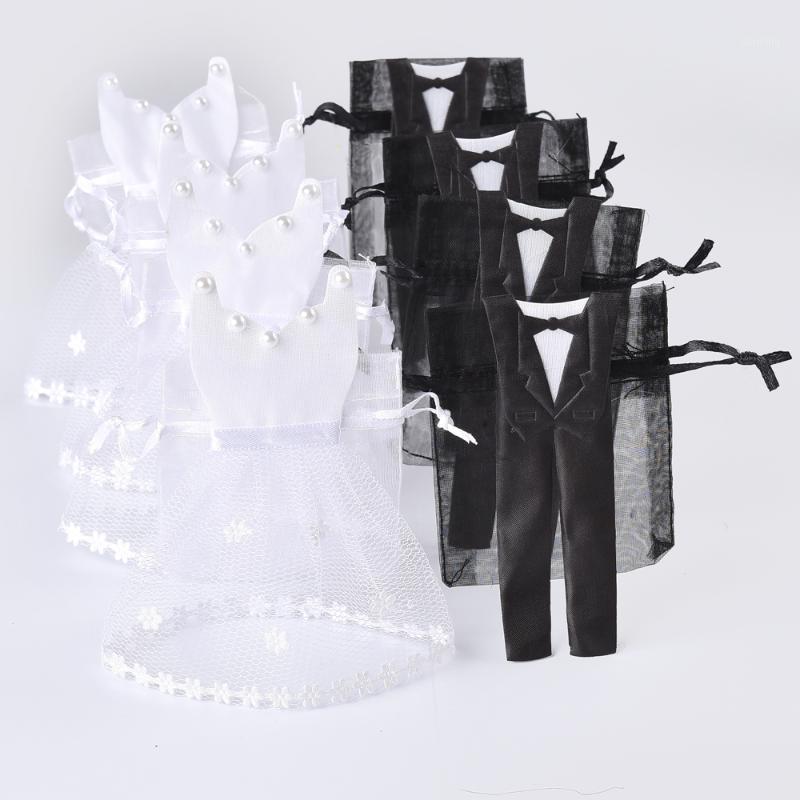 wholesale 50 sets organza drawstring candy bag 25 tuxedo 25 dress bride groom wedding favors party gift bag wb061
wholesale 50 sets organza drawstring candy bag 25 tuxedo 25 dress bride groom wedding favors party gift bag wb061