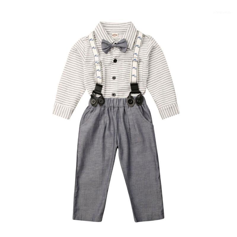 1-6Y Gentleman Suits Baby Boy Clothes Toddler Kid Baby Boys Stripe Shirt Top+ Bib Pants Overall Clothes Bow-tie Formal Outfit1, As pic 
1-6Y Gentleman Suits Baby Boy Clothes Toddler Kid Baby Boys Stripe Shirt Top+ Bib Pants Overall Clothes Bow-tie Formal Outfit1, As pic