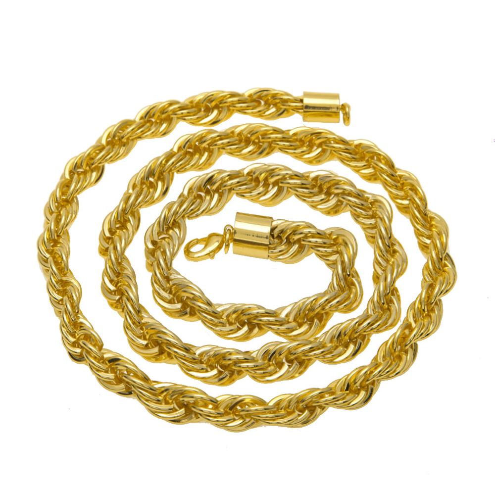 Europe Hot Sale Hip Hop Rapper Men 1cm Thick Twist Necklace Stainless Steel Gold Charms Personality Party Essential Jewelry Neck
Europe Hot Sale Hip Hop Rapper Men 1cm Thick Twist Necklace Stainless Steel Gold Charms Personality Party Essential Jewelry Neck