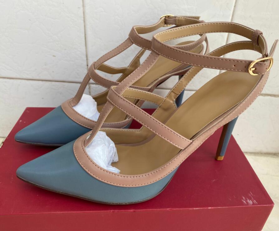 Hot Sale-Designer Pointed Toe 2-Straps With Studs High Heels Patent Leather Rivets Sandals Women Shoes High Heel Shoes1, Blue 1 matte
Hot Sale-Designer Pointed Toe 2-Straps With Studs High Heels Patent Leather Rivets Sandals Women Shoes High Heel Shoes1, Blue 1 matte