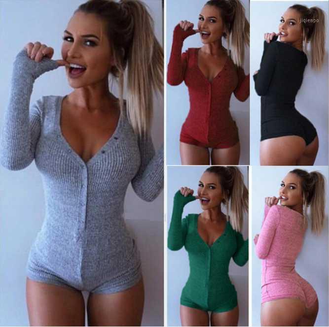 Women' Jumpsuits & Rompers Autumn And Winter Deep V-neck Button Thread Long Sleeve Warm Tight Bodysuit Shorts1, Black
Women' Jumpsuits & Rompers Autumn And Winter Deep V-neck Button Thread Long Sleeve Warm Tight Bodysuit Shorts1, Black