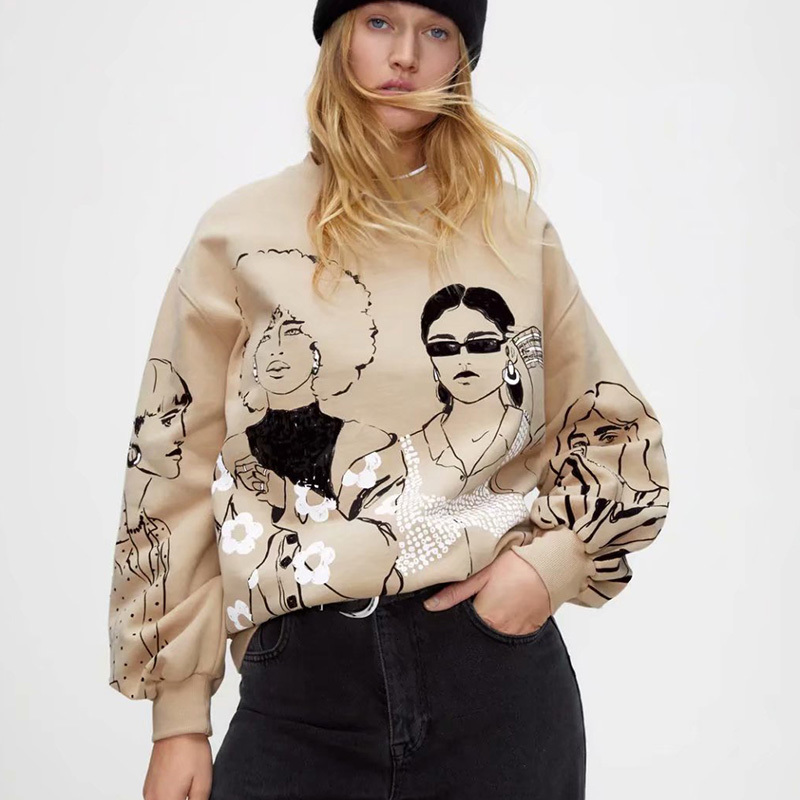 2021 New Spring Autumn Women Cartoon Printed Fashion Coat Pullover Ladies Casual O-neck Outerwear Long Sleeves Sweatshirt 3qkl
2021 New Spring Autumn Women Cartoon Printed Fashion Coat Pullover Ladies Casual O-neck Outerwear Long Sleeves Sweatshirt 3qkl