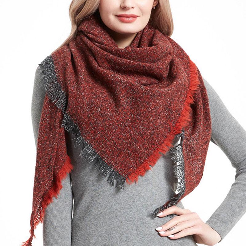 Scarves Autumn Winter Warm Scarf Personality Triangle Solid Color Double Size Tassels Shawls Women Herringbone Versatile
Scarves Autumn Winter Warm Scarf Personality Triangle Solid Color Double Size Tassels Shawls Women Herringbone Versatile