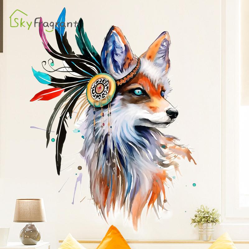 Creative wall sticker personality colored wolf self-adhesive stickers home decor bedroom decor home wall room decoration
Creative wall sticker personality colored wolf self-adhesive stickers home decor bedroom decor home wall room decoration