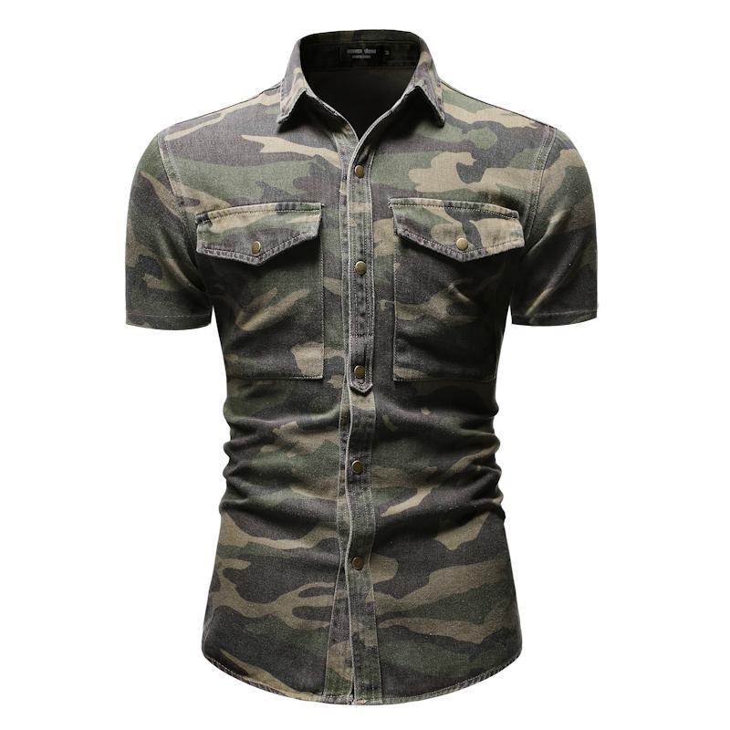 Camouflage Denim Shirt for Men Short sleeve Casual Social Dress Jeans Shirt Male Summer Blouse Men, 1809-3333-p60
Camouflage Denim Shirt for Men Short sleeve Casual Social Dress Jeans Shirt Male Summer Blouse Men, 1809-3333-p60