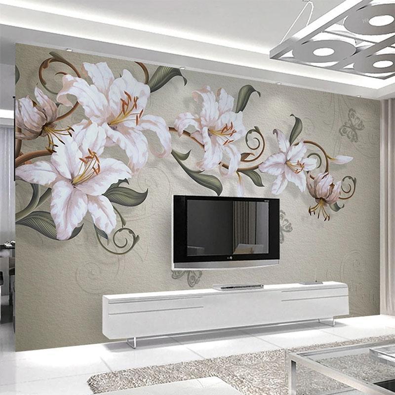Custom Mural Wallpaper Modern Simple Hand Painted Lily Oil Painting Flower Fresco Living Room Bedroom Background Wall Sticker 3D1, As pic
Custom Mural Wallpaper Modern Simple Hand Painted Lily Oil Painting Flower Fresco Living Room Bedroom Background Wall Sticker 3D1, As pic