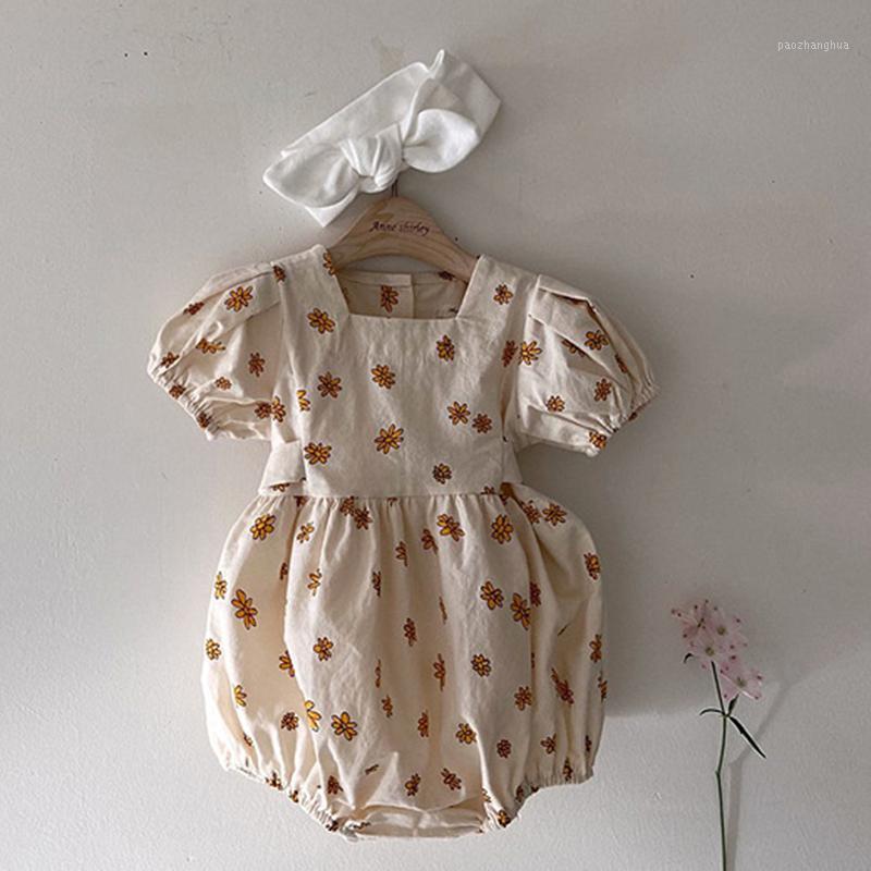 2020 Shorts Sleeve Toddler Children Clothes Girls Romper Overalls 0-3Yrs Korean Baby Girl's Daisy Floral One-piece Clothing1, Yellow
2020 Shorts Sleeve Toddler Children Clothes Girls Romper Overalls 0-3Yrs Korean Baby Girl's Daisy Floral One-piece Clothing1, Yellow