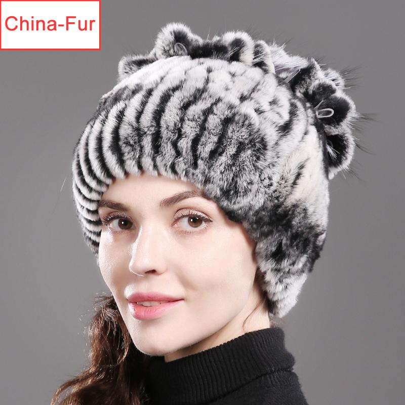 2020 Women's Genuine Rex Fur Hats Winter Rex Fur Beanies Striped Head Top Flower Warm Real Knit Caps, Color 3
2020 Women's Genuine Rex Fur Hats Winter Rex Fur Beanies Striped Head Top Flower Warm Real Knit Caps, Color 3