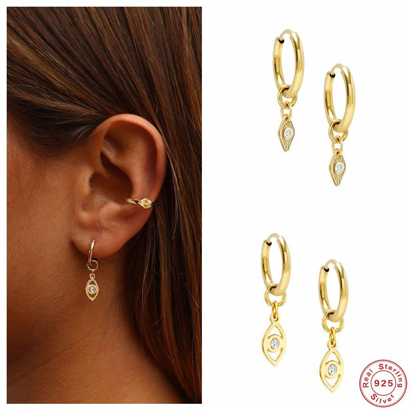 Hoop & Huggie GS 925 Sterling Silver Crystal Eyes Pendant Earrings For Women Girls Gift Mini Zircon Charm Small Circle Jewelry
Hoop & Huggie GS 925 Sterling Silver Crystal Eyes Pendant Earrings For Women Girls Gift Mini Zircon Charm Small Circle Jewelry