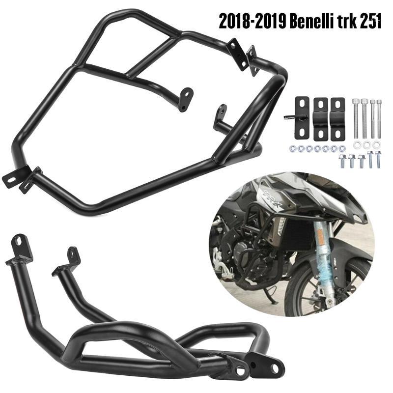 TRK251 Upper & Lower Motorcycle Engine Guard Bumper Stunt Cage Protector Tank Protection Crash Bars for Beneli TRK 251 2018 20191
TRK251 Upper & Lower Motorcycle Engine Guard Bumper Stunt Cage Protector Tank Protection Crash Bars for Beneli TRK 251 2018 20191
