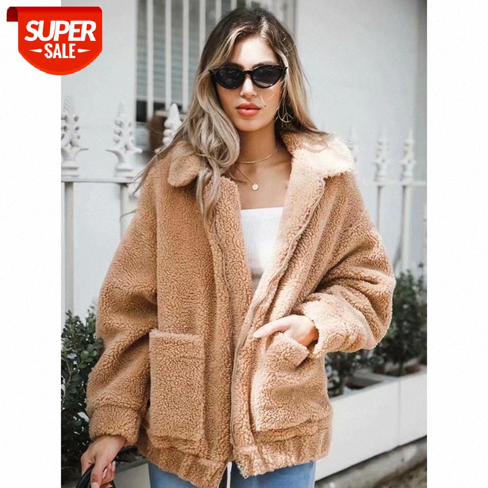 Solid Faux Fur Jacket Women Clothes Long Sleeve Lapel Zipper Pockets Warm Fur Coat Casual Vintage Loose Lanbswool Cardigan 2020 #Bg2S, Black;brown
Solid Faux Fur Jacket Women Clothes Long Sleeve Lapel Zipper Pockets Warm Fur Coat Casual Vintage Loose Lanbswool Cardigan 2020 #Bg2S, Black;brown