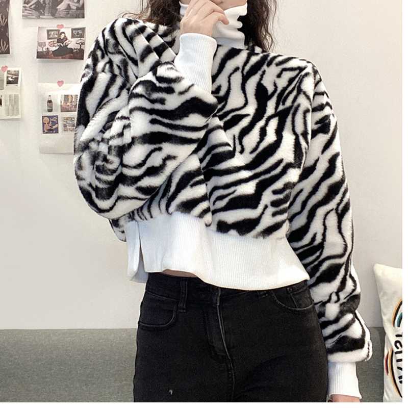 Women' Plush winter new outdoor running warm solid color loose collar fashion striped fitness long sleeve sweater women' waist, White
Women' Plush winter new outdoor running warm solid color loose collar fashion striped fitness long sleeve sweater women' waist, White