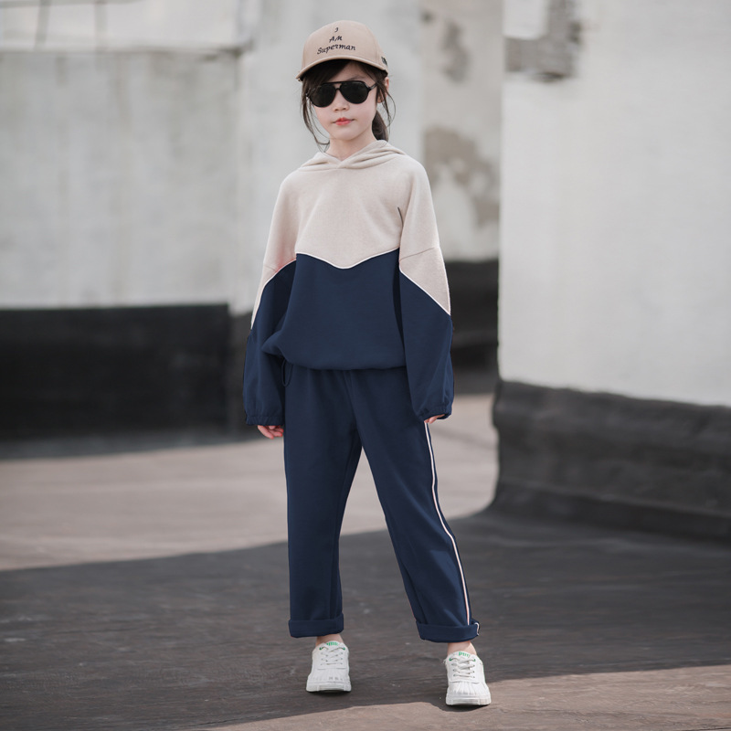 New autumn/winter 2020 sports suit for girls cuhk children's Fashion two-piece suit for girlsX1019