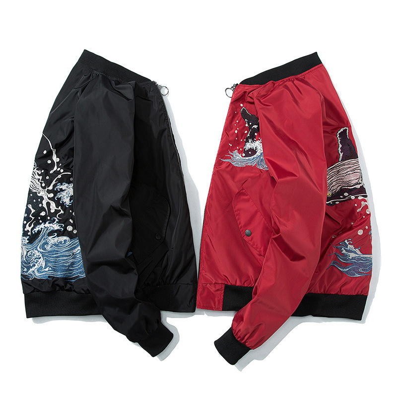 2021 The New High Street Male Fashion Section Thin Men's Jacket Spring New Casual Embroidered Whale Jackets Tpsw, Black
2021 The New High Street Male Fashion Section Thin Men's Jacket Spring New Casual Embroidered Whale Jackets Tpsw, Black