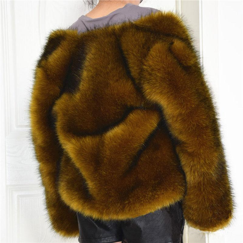ZADORIN High Quality Women Furry Faux Fur Coat Plus Size Thick Warm Short Faux Fur Coats Winter Overcoat invierno mujer, Yellow
ZADORIN High Quality Women Furry Faux Fur Coat Plus Size Thick Warm Short Faux Fur Coats Winter Overcoat invierno mujer, Yellow