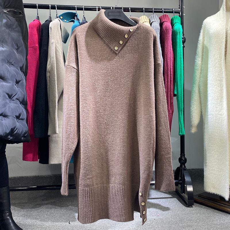 Hot sale Ladies Loose Comfortable spring 2021 new sweater trendy knitwear Warm jumpers dress 8626, Black
Hot sale Ladies Loose Comfortable spring 2021 new sweater trendy knitwear Warm jumpers dress 8626, Black