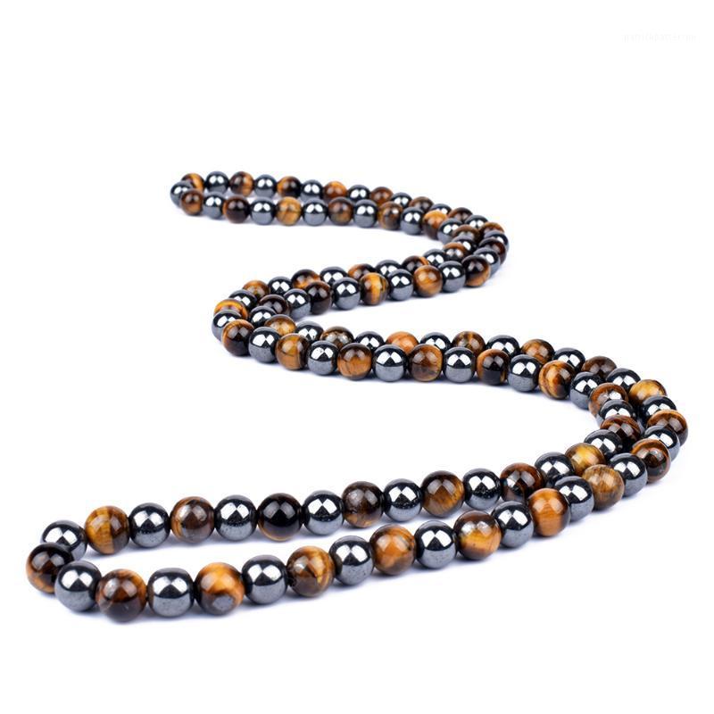 Chains Hematite Tiger Eye Beaded Necklaces Men Fashion Natural Stone Women For Magnetic Health Protection Handmade Jewelry1
Chains Hematite Tiger Eye Beaded Necklaces Men Fashion Natural Stone Women For Magnetic Health Protection Handmade Jewelry1