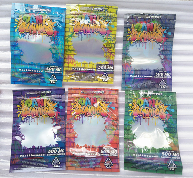 dank gummies mylar bag 500mg resealable zipper resealable laser film edibles packaging with window dhl fast shipping
dank gummies mylar bag 500mg resealable zipper resealable laser film edibles packaging with window dhl fast shipping