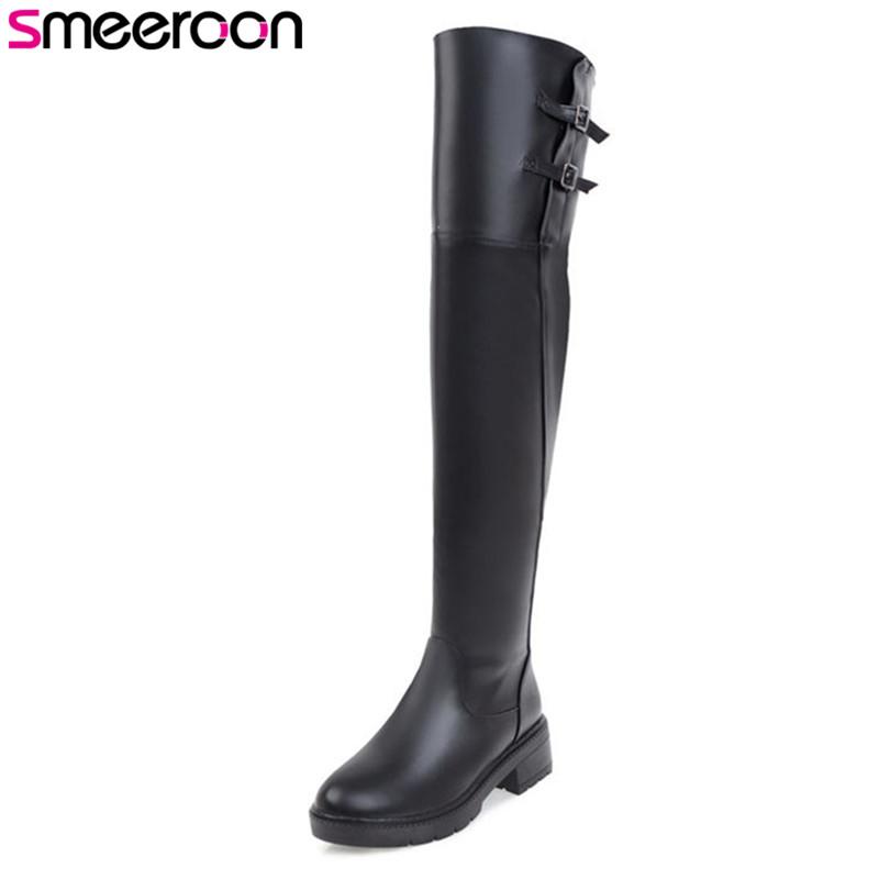 Smeeroon new fashion over the knee boots for women zip+buckle round toe women boots autumn winter med heels party shoes, Beige
Smeeroon new fashion over the knee boots for women zip+buckle round toe women boots autumn winter med heels party shoes, Beige
