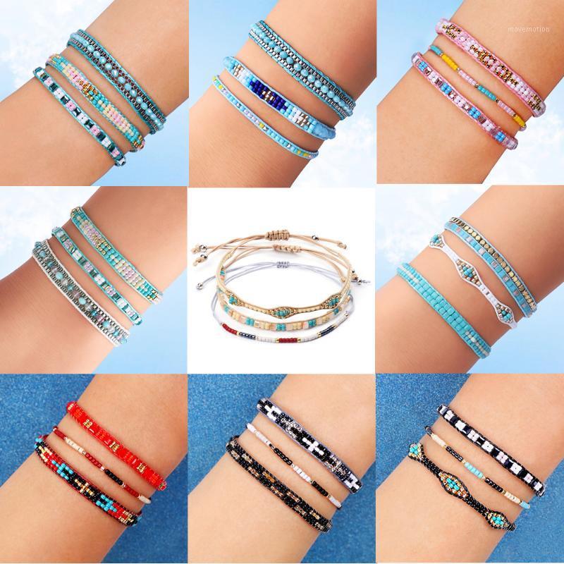 Charm Women Bohemian MIYUKI Beads Bracelet Set Female Bohemia Multicolour Bracelet Cuff Jewelry Drop shipping 3 Pcs/pack1
Charm Women Bohemian MIYUKI Beads Bracelet Set Female Bohemia Multicolour Bracelet Cuff Jewelry Drop shipping 3 Pcs/pack1