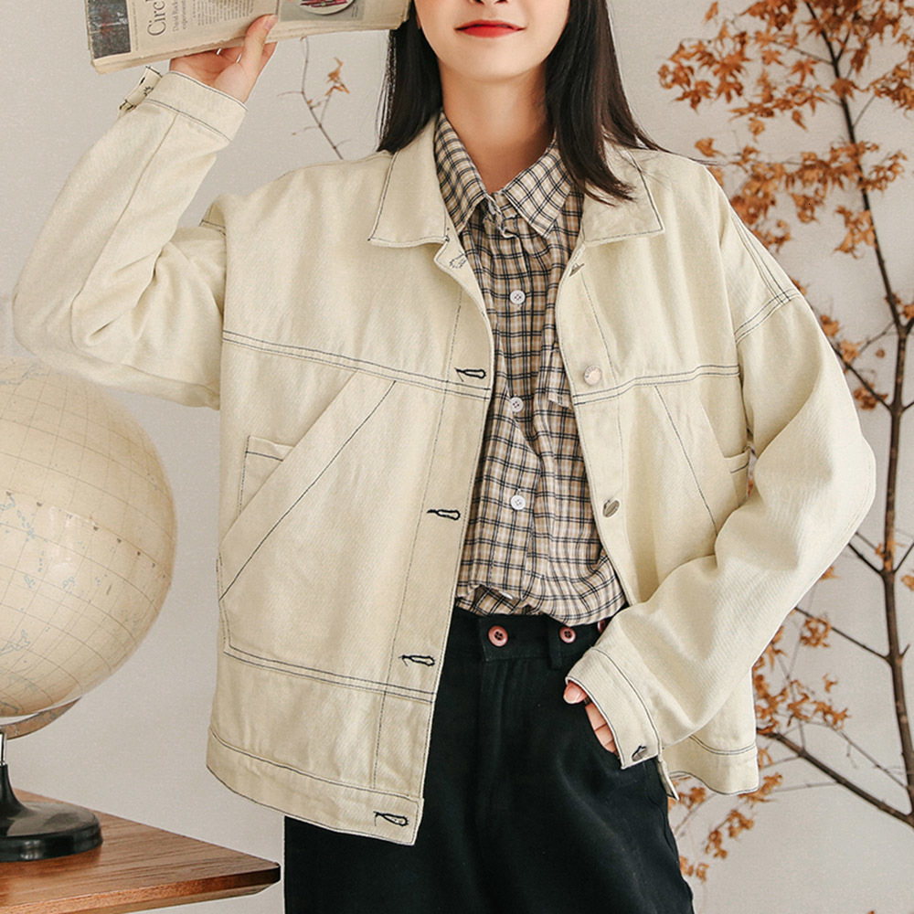 2021 New Korean Version Denim Jacket Autumn Winter Fashion Simple Hot Sale Loose Single-breasted Lapel Long Sleeve VAEO, Army green
2021 New Korean Version Denim Jacket Autumn Winter Fashion Simple Hot Sale Loose Single-breasted Lapel Long Sleeve VAEO, Army green