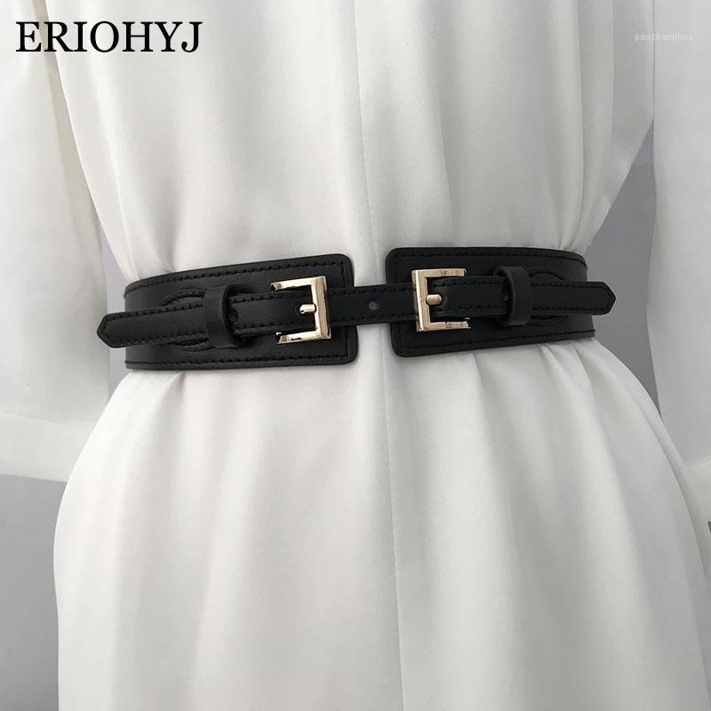 Belts Female Elastic Corset Belt Vintage Wide Riem Easy Stretch Buckle Waistband Ladies Leisure Dress Coat Jeans Wild For Women, Black;brown
Belts Female Elastic Corset Belt Vintage Wide Riem Easy Stretch Buckle Waistband Ladies Leisure Dress Coat Jeans Wild For Women, Black;brown