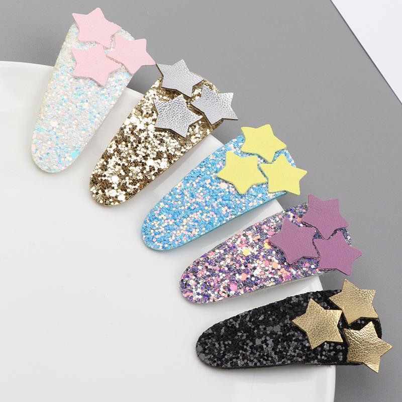Boutique ins 20pcs Fashion Cute Glitter Star Hairpins Solid Leather Star Snap Clips Barrettes Princess Headwear Hair Accessories1, Black
Boutique ins 20pcs Fashion Cute Glitter Star Hairpins Solid Leather Star Snap Clips Barrettes Princess Headwear Hair Accessories1, Black