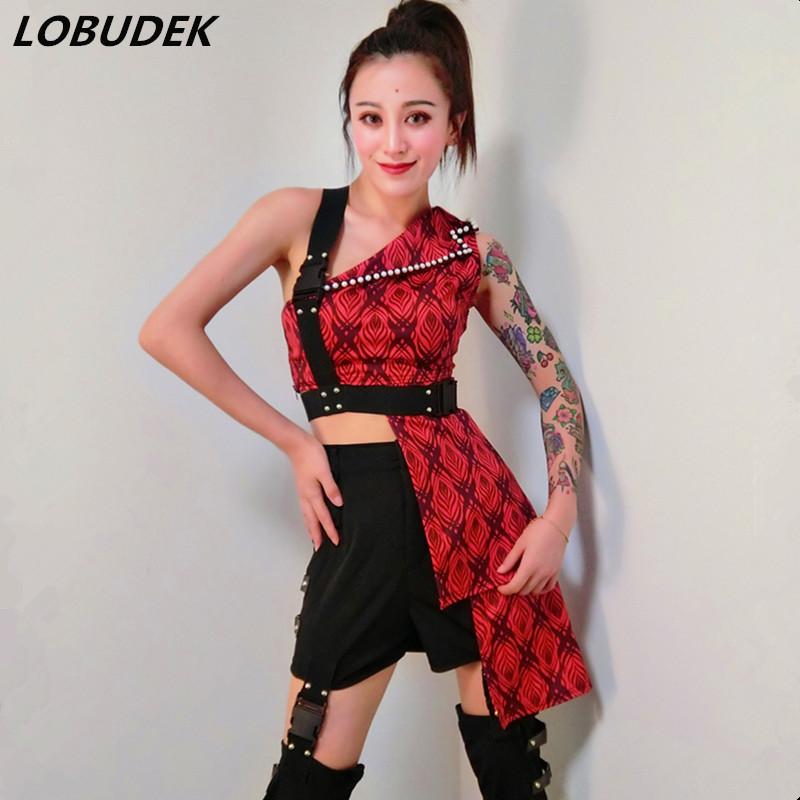 Jazz Costume Female Dance Team Nightclub Bar Show Stage Wear Red Skirt Set Party Rave Performance Outfit DJ Singer Dance Wear
Jazz Costume Female Dance Team Nightclub Bar Show Stage Wear Red Skirt Set Party Rave Performance Outfit DJ Singer Dance Wear