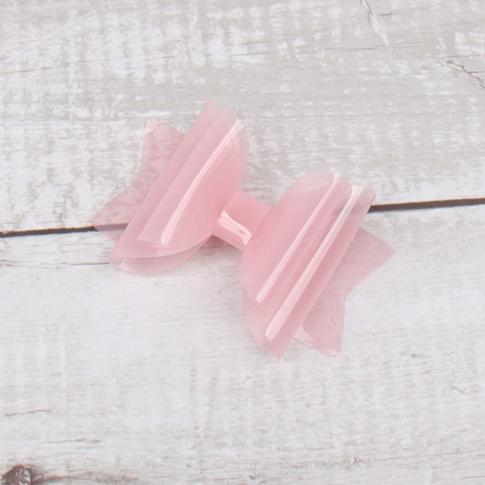 CN 8 Pcs/lots 3" Waterproof Hairgrips Jelly Bows Hairbows Hairpins Dance Party Hair Clip Swimming Pool Bows Hair Accessories LJ201226
