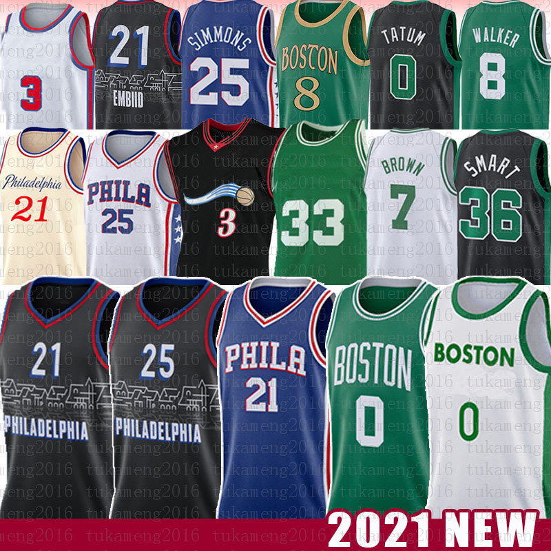 Jayson 0 Tatum Joel 21 Embiid Ben 25 Simmons Basketball Jersey Allen 3 Iverson Kemba 8 Walker Julius 6 Erving Jaylen 7 Brown Marcus 36 Smart
Jayson 0 Tatum Joel 21 Embiid Ben 25 Simmons Basketball Jersey Allen 3 Iverson Kemba 8 Walker Julius 6 Erving Jaylen 7 Brown Marcus 36 Smart