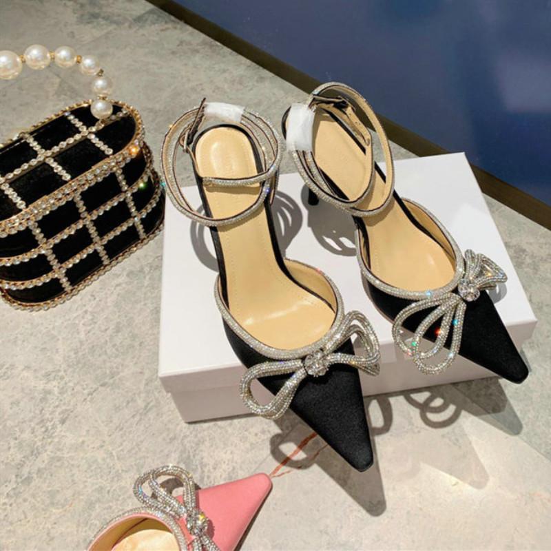 Sandals Luxury Pointed Toe Female Fairy Style Shoes Bow Knot Rhinestone Strap Stiletto High Heel Women, Black
Sandals Luxury Pointed Toe Female Fairy Style Shoes Bow Knot Rhinestone Strap Stiletto High Heel Women, Black