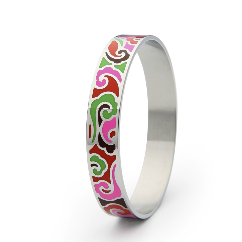 VAROLE Vintage 12mm Width Stainless Steel Enamel Bangle Bracelet For Women Bracelets Manchette Bangles Pulseiras
VAROLE Vintage 12mm Width Stainless Steel Enamel Bangle Bracelet For Women Bracelets Manchette Bangles Pulseiras