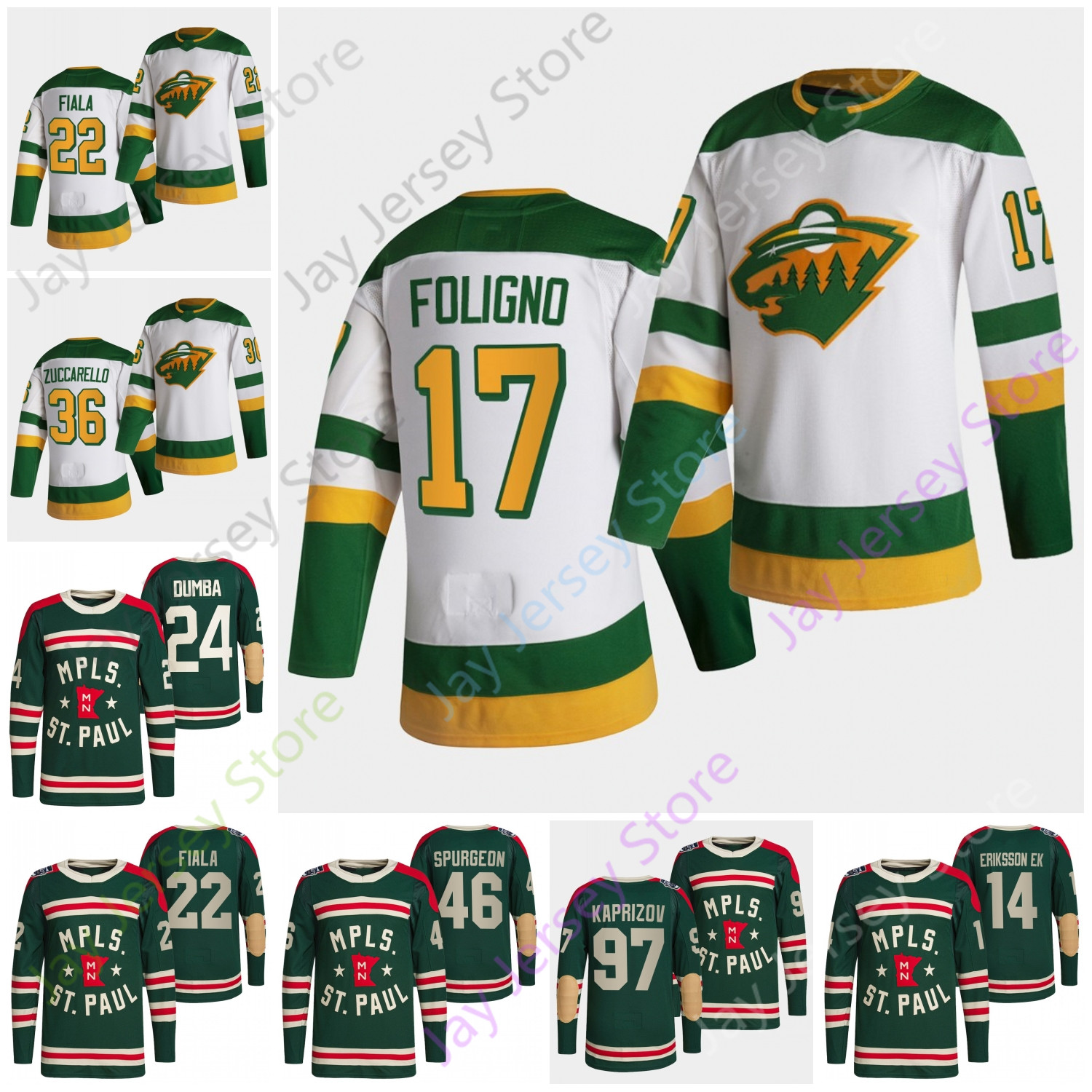 2022 Winter Classic Minnesota Wild Ice Hockey Jersey Joel Eriksson Ek Marcus Foligno Kevin Fiala Matt Dumba Mats Zuccarello Jared Spurgeon Kirill Kaprizov, 2021 white
2022 Winter Classic Minnesota Wild Ice Hockey Jersey Joel Eriksson Ek Marcus Foligno Kevin Fiala Matt Dumba Mats Zuccarello Jared Spurgeon Kirill Kaprizov, 2021 white