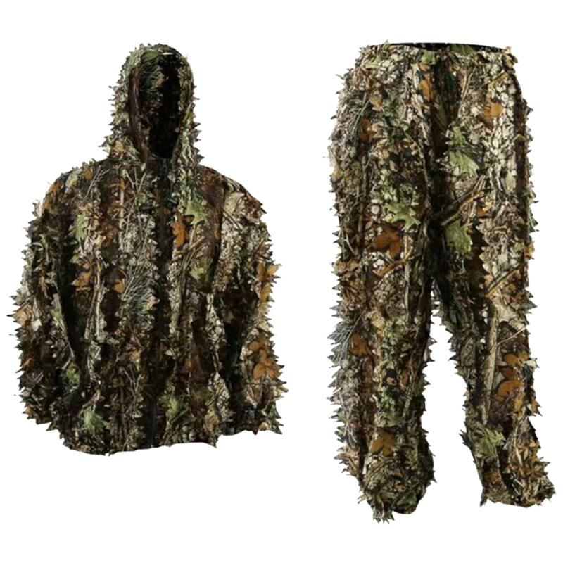 Hunting clothes New 3D Bionic Ghillie Suits Yowie sniper birdwatch Camouflage Clothing jacket and pants, Army green
Hunting clothes New 3D Bionic Ghillie Suits Yowie sniper birdwatch Camouflage Clothing jacket and pants, Army green