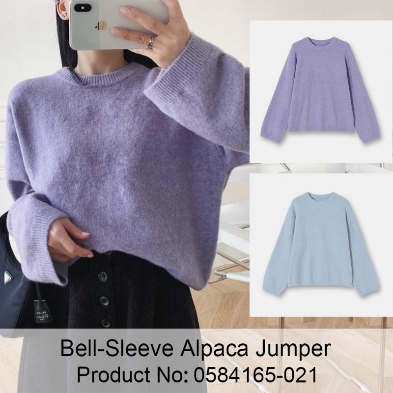 Winter Female Women Alpaca Wool Blend Sweater Knitwear Jumper Long Sleeve Round Neck Woolen Short Rib Knit Pullover For Women, Sky blue
Winter Female Women Alpaca Wool Blend Sweater Knitwear Jumper Long Sleeve Round Neck Woolen Short Rib Knit Pullover For Women, Sky blue