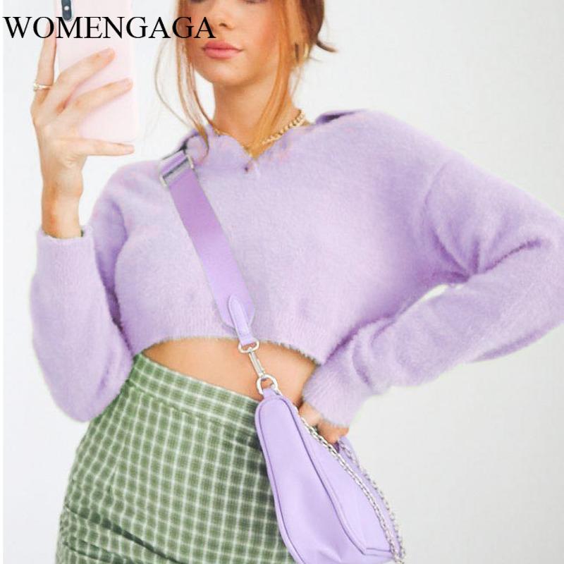 WOMENGAGA Autumn Winter Women Turn Down Collar Fluffy Cropped Jumper Fuzzy Cropped Full Sleeve Sweater RUGM, Black
WOMENGAGA Autumn Winter Women Turn Down Collar Fluffy Cropped Jumper Fuzzy Cropped Full Sleeve Sweater RUGM, Black