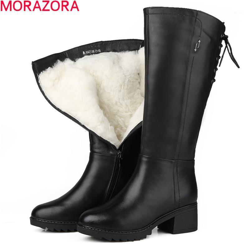 MORAZORA 2021 Big size 35-43 knee high boots winter keep warm fashion women boots square heels round toe ladies shoes1, Black
MORAZORA 2021 Big size 35-43 knee high boots winter keep warm fashion women boots square heels round toe ladies shoes1, Black