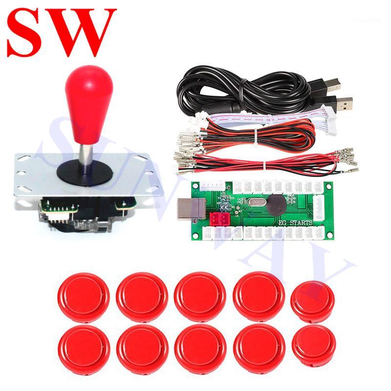Free Shipping Red Arcade joystick with Oval Balltop+24mm/30mm Arcade push buttons+2Pin USB Encoder+Wire Cable for DIY Kit1
Free Shipping Red Arcade joystick with Oval Balltop+24mm/30mm Arcade push buttons+2Pin USB Encoder+Wire Cable for DIY Kit1