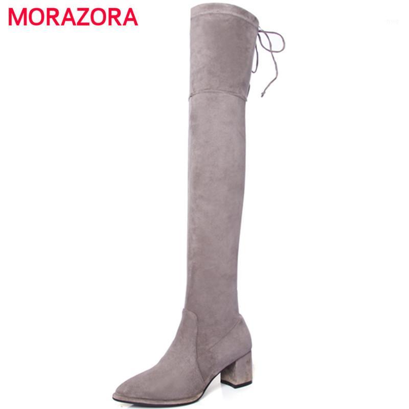 MORAZORA Big size 34-42 high heels shoes woman over the knee boots ribbon spring autumn fashion boots stretch big size 34-421, Gray
MORAZORA Big size 34-42 high heels shoes woman over the knee boots ribbon spring autumn fashion boots stretch big size 34-421, Gray